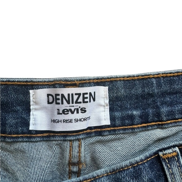 Denizen from Levi's Blue Distressed Jean Shorts - Picture 2 of 3